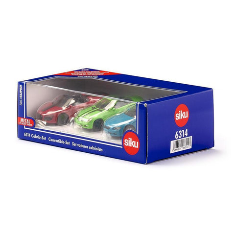 Siku 3pc Convertible Car Set-SKU6314-Animal Kingdoms Toy Store