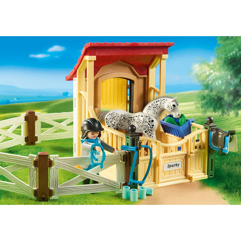 Playmobil Country Horse Stable with Appaloosa-6935-Animal Kingdoms Toy Store