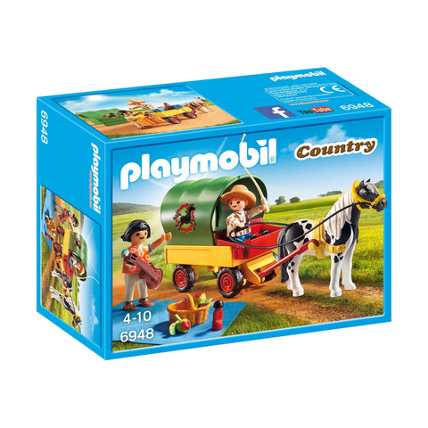 Playmobil Country Picnic with Pony Wagon-6948-Animal Kingdoms Toy Store