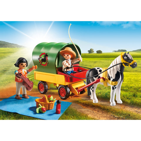 Playmobil Country Picnic with Pony Wagon-6948-Animal Kingdoms Toy Store