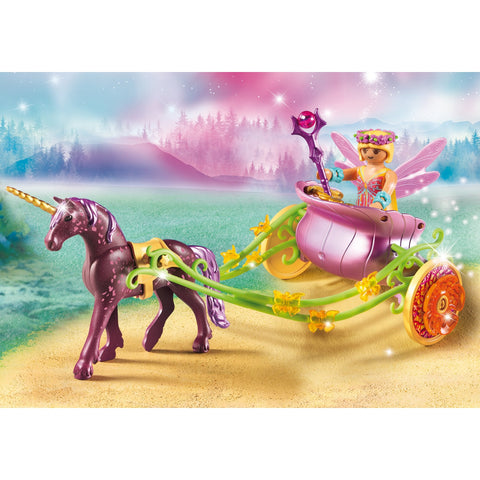 Playmobil Fairies Unicorn Fairy Carriage-9136-Animal Kingdoms Toy Store