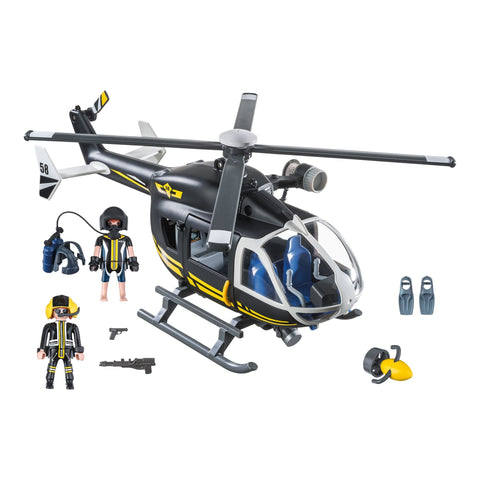 Playmobil Tactical Unit Helicopter-9363-Animal Kingdoms Toy Store