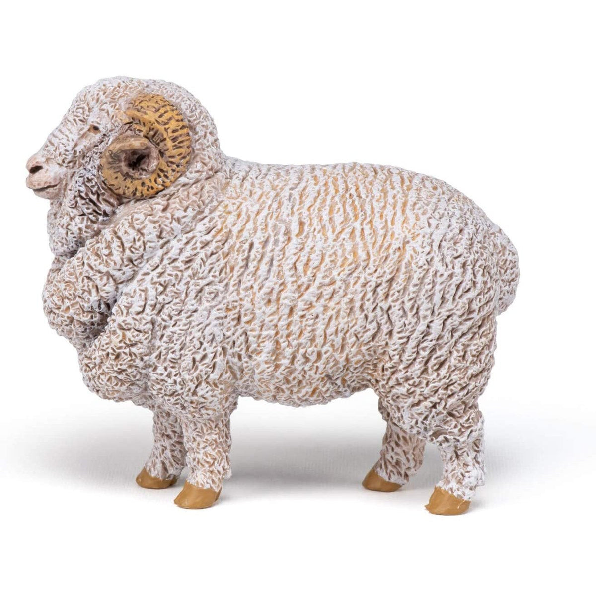Papo Merino Sheep Ram-51174-Animal Kingdoms Toy Store
