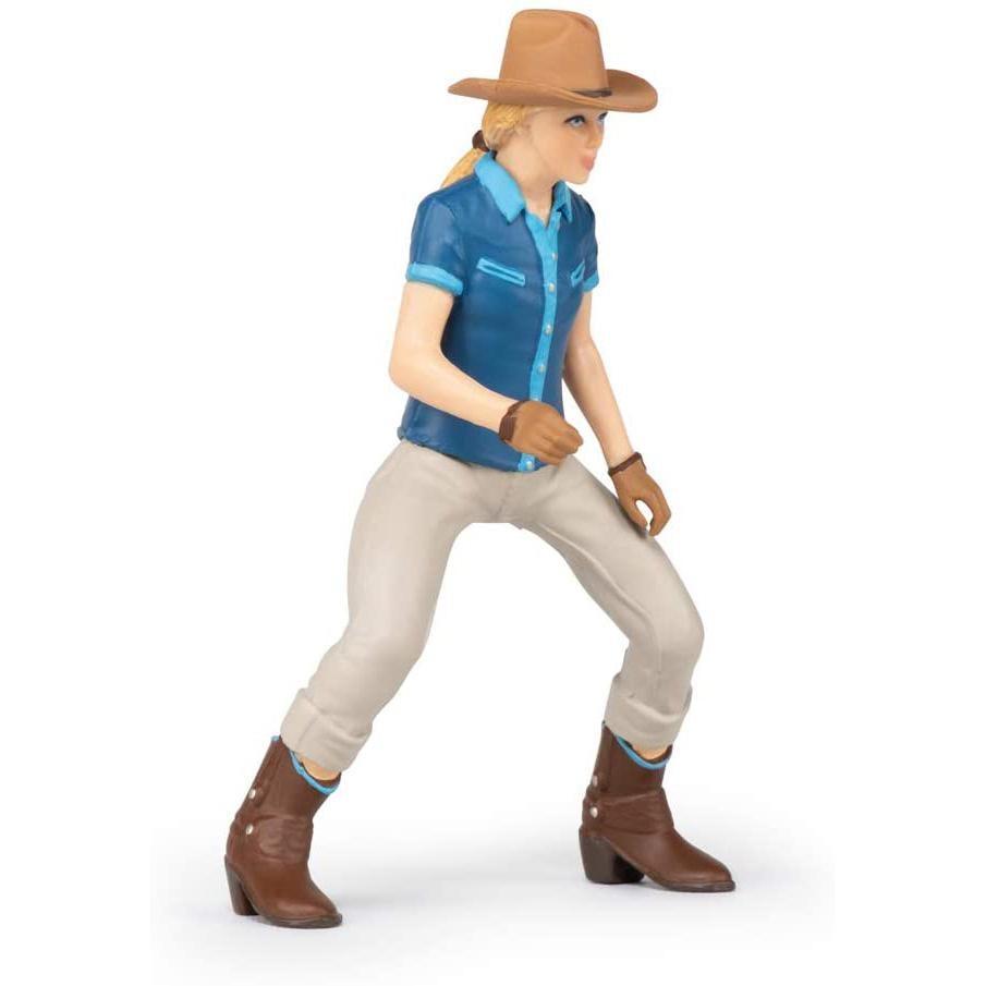 Papo Wild West Horse and Cowgirl-51566-Animal Kingdoms Toy Store