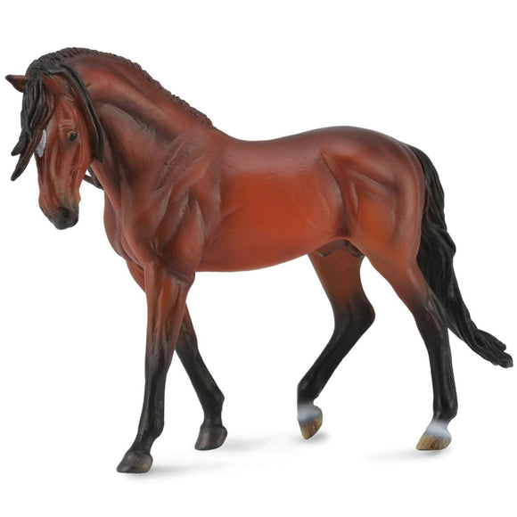 CollectA Andalusian Stallion Bright Bay Deluxe 1:12 Scale-89554-Animal Kingdoms Toy Store