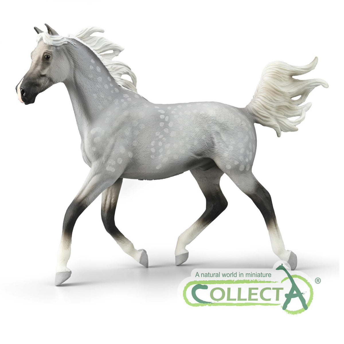 CollectA Half Arabian Stallion Dappled Grey Deluxe 1:12 Scale