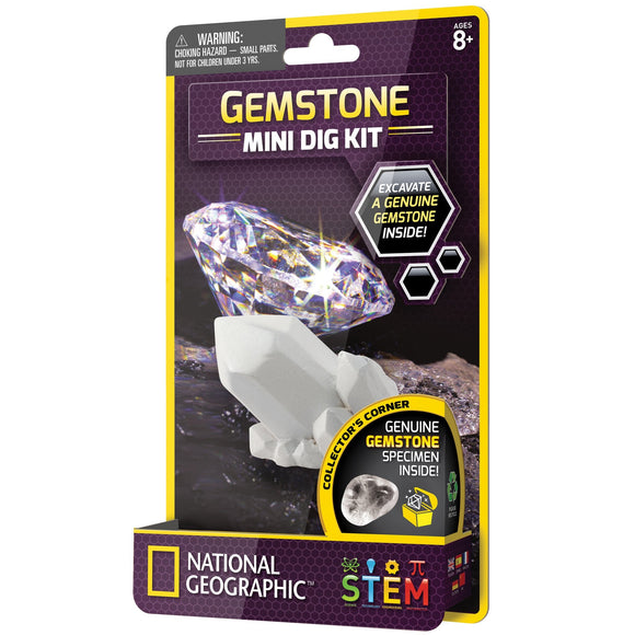 National Geographic - Gemstone Mini Dig Kit-NGMDIGGE-Animal Kingdoms Toy Store