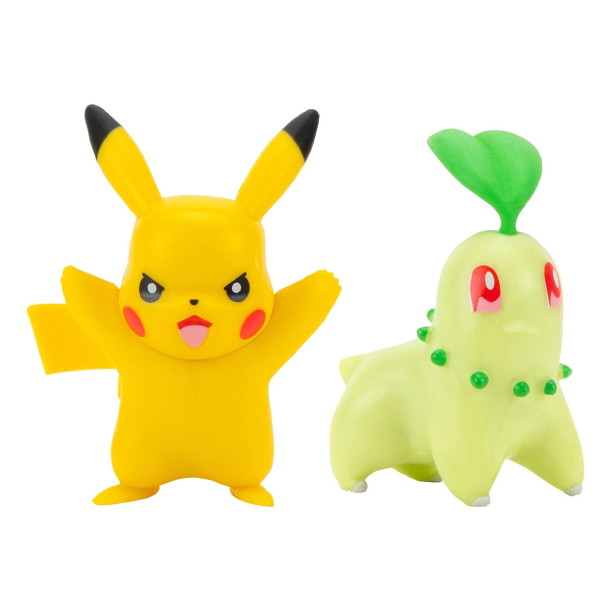 Pokemon Battle Figure - Pikachu & Chikorita