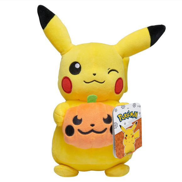 Pokemon Halloween Pikachu with Pumpkin Plush