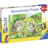 Ravensburger Sweet Koalas and Pandas Puzzle 2x24pc-RB07820-2-Animal Kingdoms Toy Store