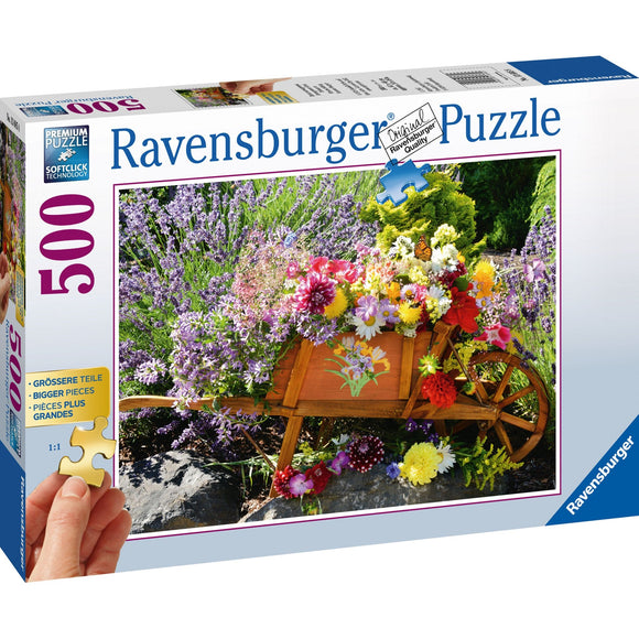 Ravensburger Summer Bouquet Puzzle 500pc Large Format-RB13685-8-Animal Kingdoms Toy Store