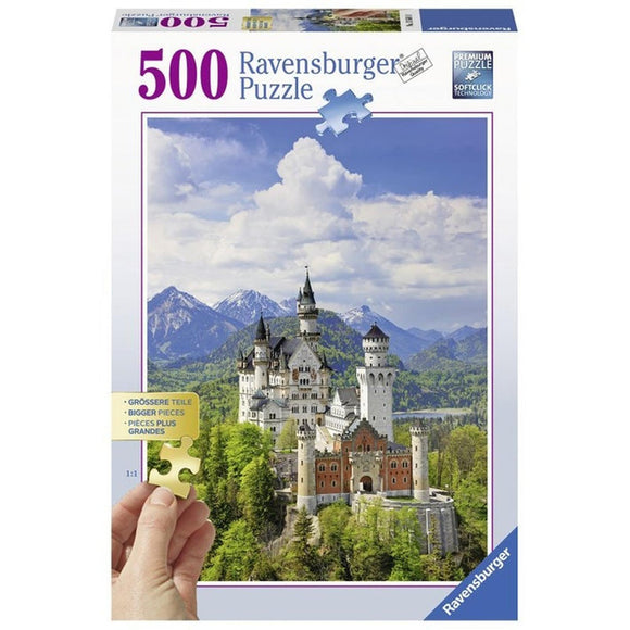 Ravensburger Neuschwanstein Castle Puzzle 500pc-RB13681-0-Animal Kingdoms Toy Store