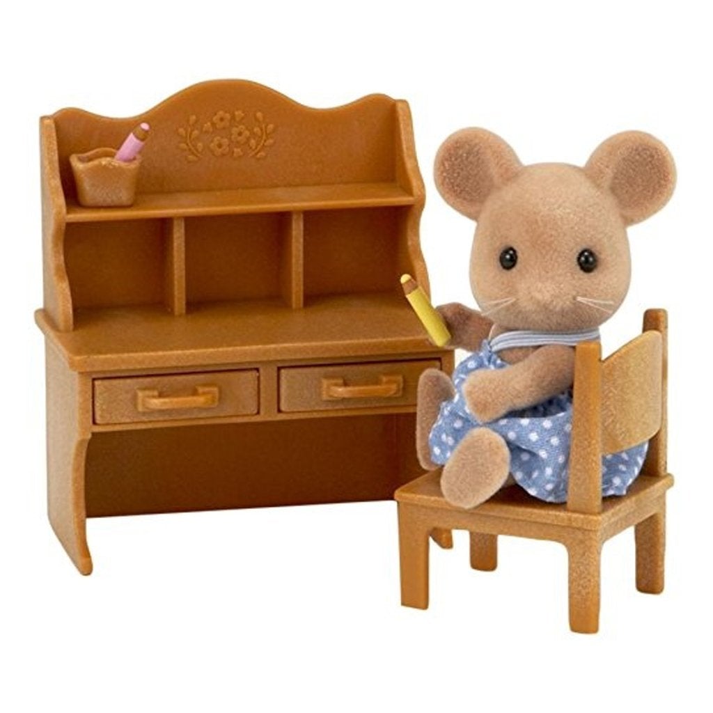 Sylvanian Families Mouse Sister Toy with Desk Set-5142-Animal Kingdoms Toy Store
