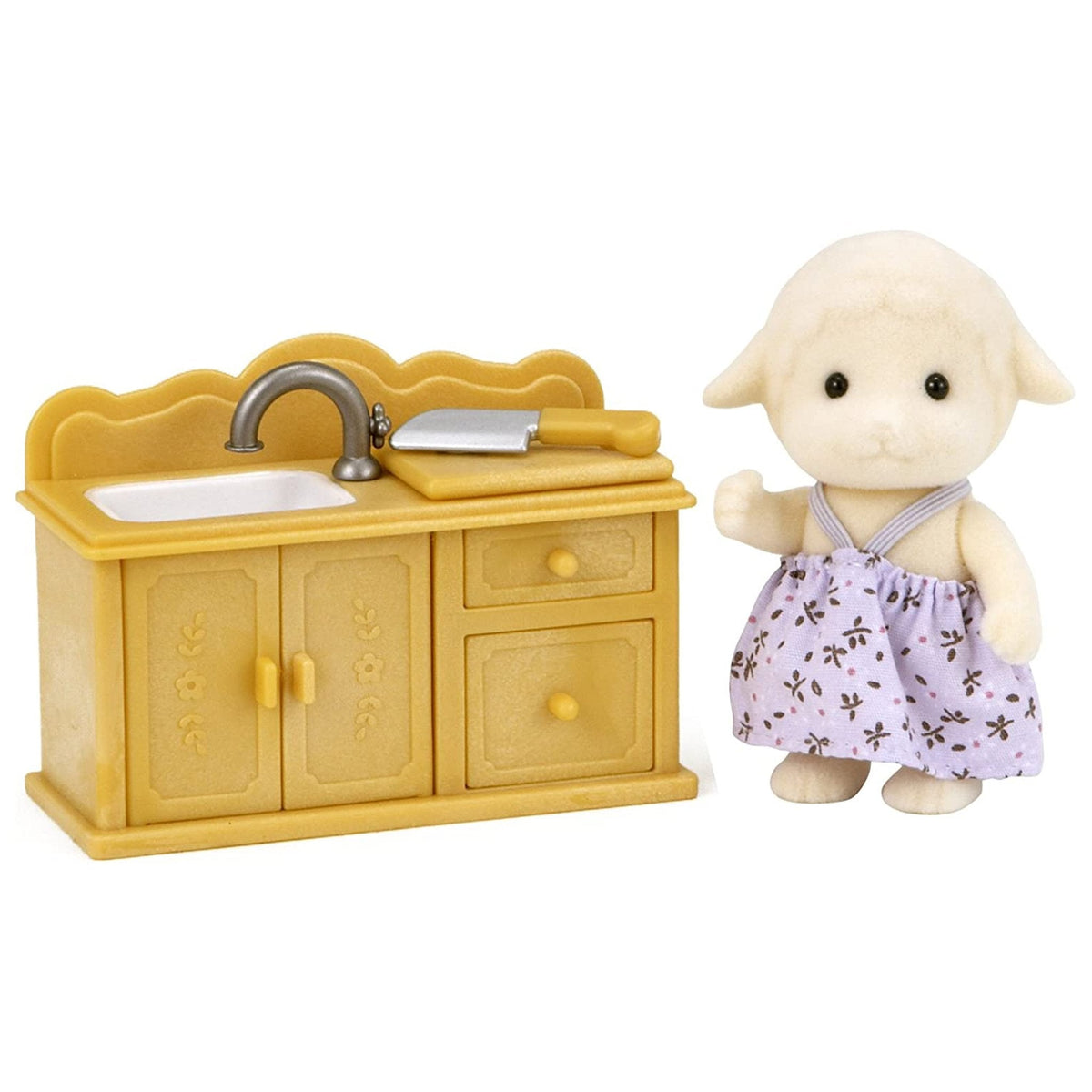 Sylvanian Families Sheep Sister with Kitchen Set-5141-Animal Kingdoms Toy Store