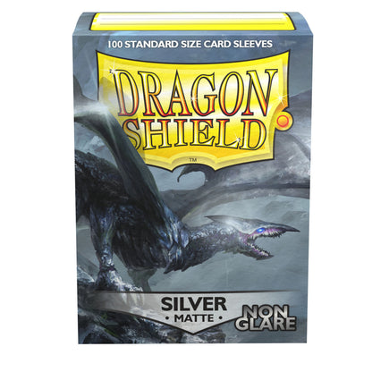 Dragon Shield Sleeves - Silver Matte - 100 Pack