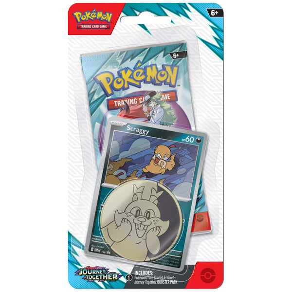 Pokemon TCG Scarlet & Violet 9 Journey Together Checklane Blister - Scraggy