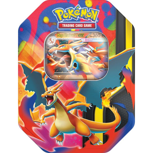 Pokemon TCG Mega Evolution - Mega Charizard Y Tin