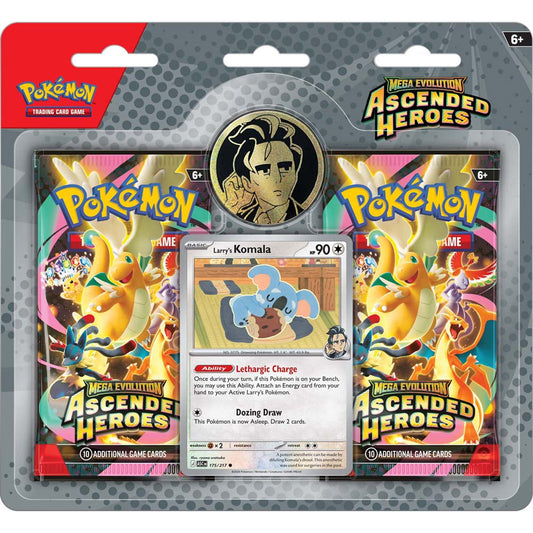 Pokemon TCG: Mega Evolution Ascended Heroes 2 Pk Blister - Larry