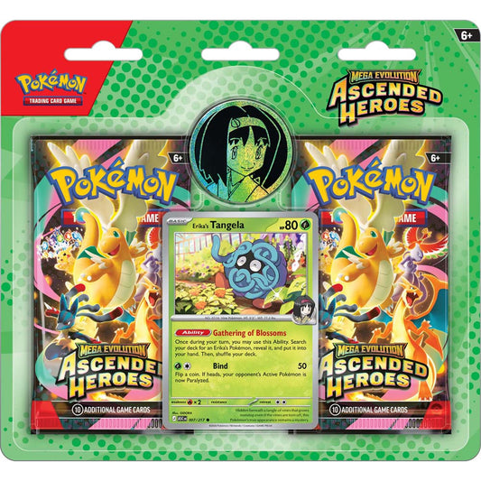 Pokemon TCG: Mega Evolution Ascended Heroes 2 Pk Blister - Erika