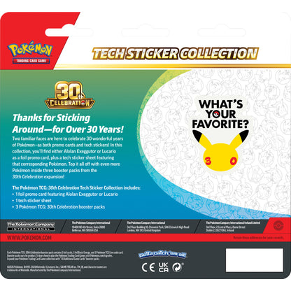 Pokemon TCG 30th Celebration Tech Sticker Collection - Alolan Exeggutor