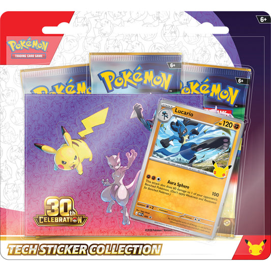 Pokemon TCG 30th Celebration Tech Sticker Collection - Lucario