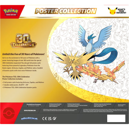 Pokemon TCG 30th Celebration Poster Collection