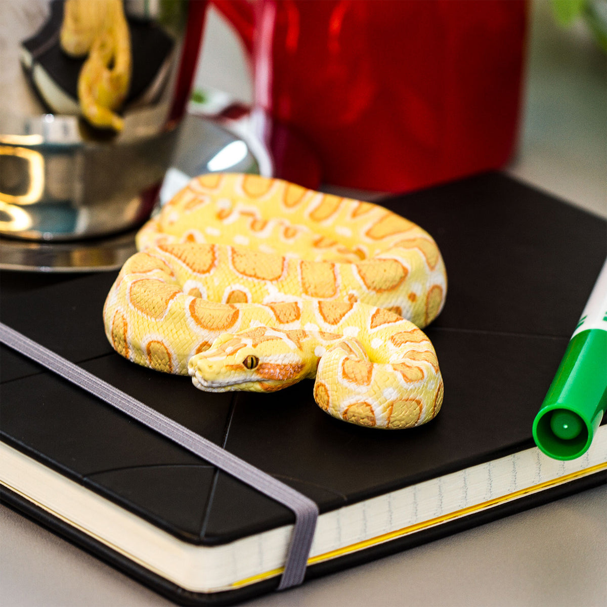 Safari Ltd Albino Burmese Python XL