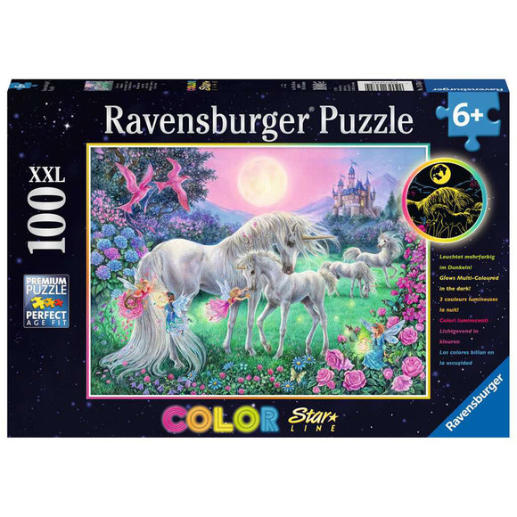 Ravensburger Unicorns in the Moonlight - Glow in the dark 100pc
