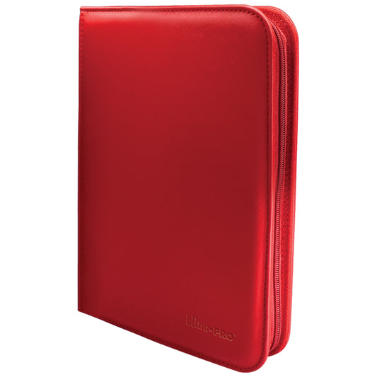 ULTRA PRO Binder - Vivid 4-Pocket Zippered Pro-Binder: Red