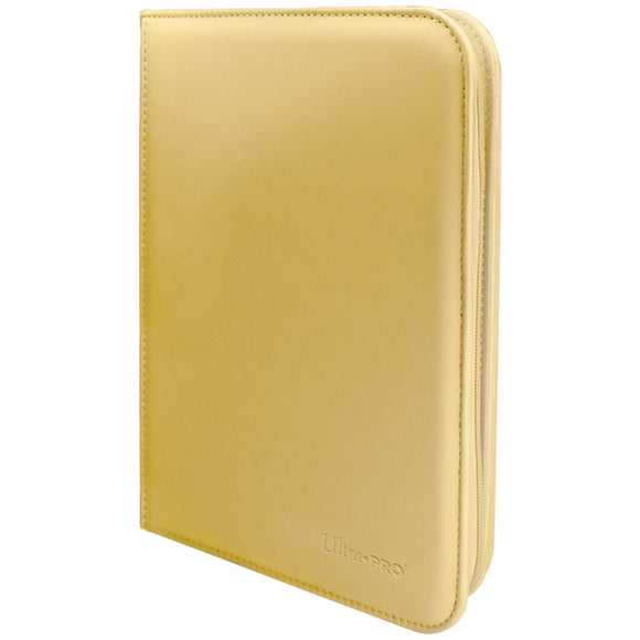 ULTRA PRO Binder - Vivid 4-Pocket Zippered Pro-Binder: Yellow