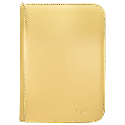 ULTRA PRO Binder - Vivid 4-Pocket Zippered Pro-Binder: Yellow