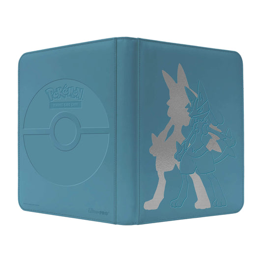 Pokemon TCG Ultra Pro Elite Series Zippered Lucario Binder - 9 Pocket - Damaged
