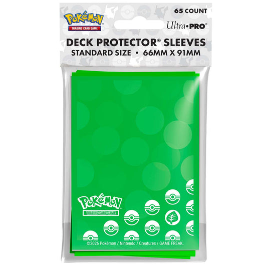 Pokemon TCG Ultra Pro 65ct Deck Protector Sleeves Energy Grass Type x65
