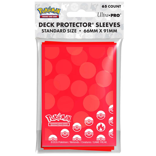 Pokemon TCG Ultra Pro 65ct Deck Protector Sleeves Energy Fire Type x65