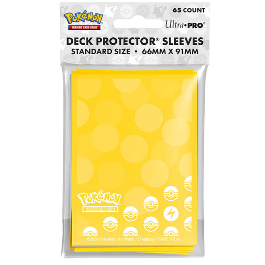 Pokemon TCG Ultra Pro 65ct Deck Protector Sleeves Energy Lightning Type x65