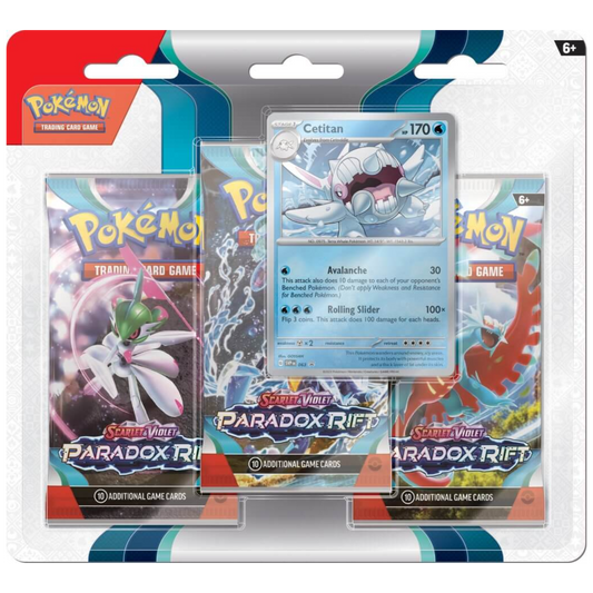 Pokemon TCG Scarlet & Violet 3 Paradox Rift - Cetitan Three Booster Blister
