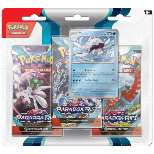 Pokemon TCG Scarlet & Violet 3 Paradox Rift - Cetitan Three Booster Blister