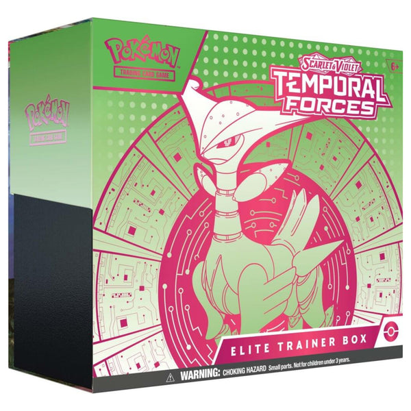 Pokemon TCG - Scarlet & Violet Temporal Forces Elite Trainer Box - Iron Leaves