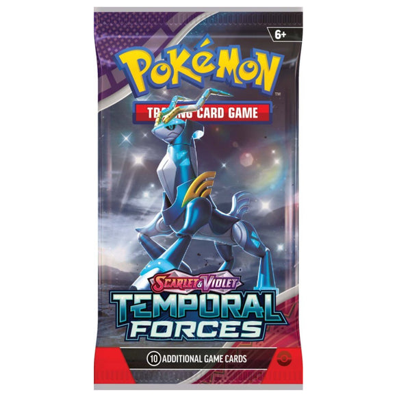 Pokemon TCG Temporal Forces Booster Pack - Iron Crown Pack Art