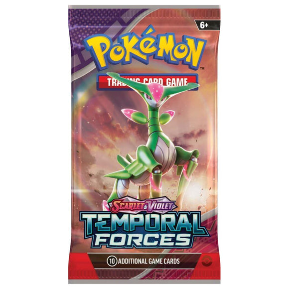 Pokemon TCG Temporal Forces Booster Pack - Iron Leaves Pack Art
