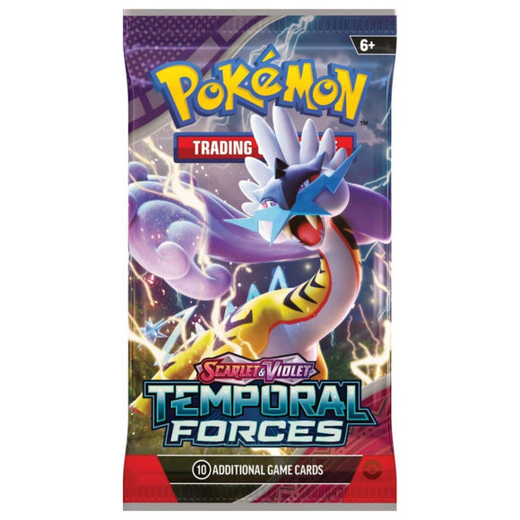Pokemon TCG Temporal Forces Booster Pack - Raging Bolt Pack Art