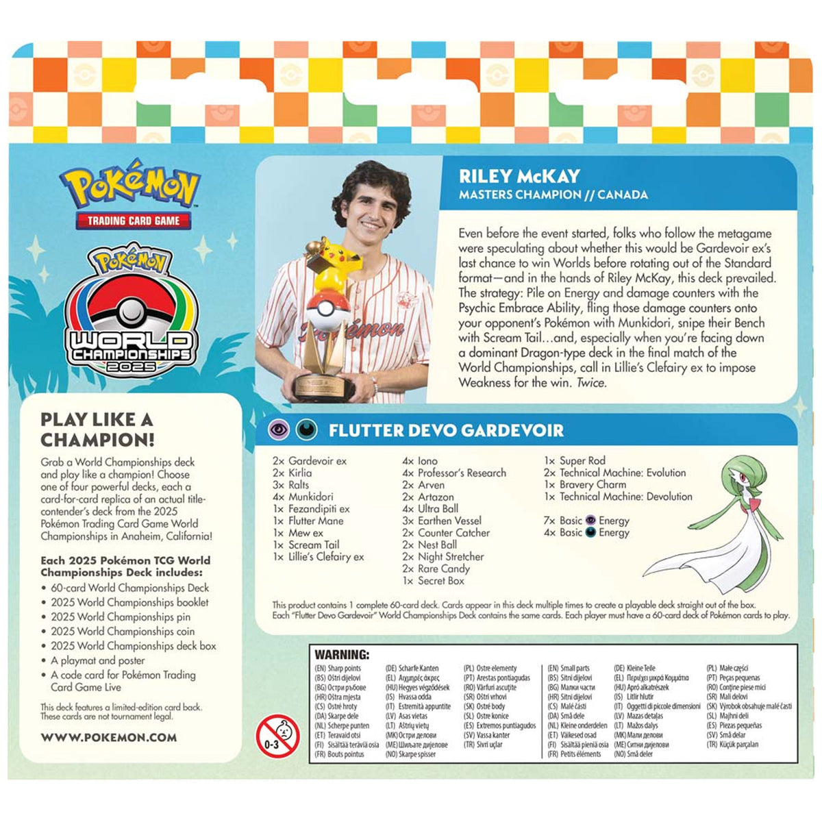 2025 Pokemon TCG World Championships Deck - Riley Deck