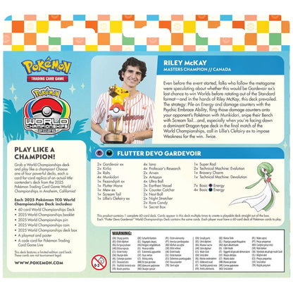 2025 Pokemon TCG World Championships Deck - Riley Deck