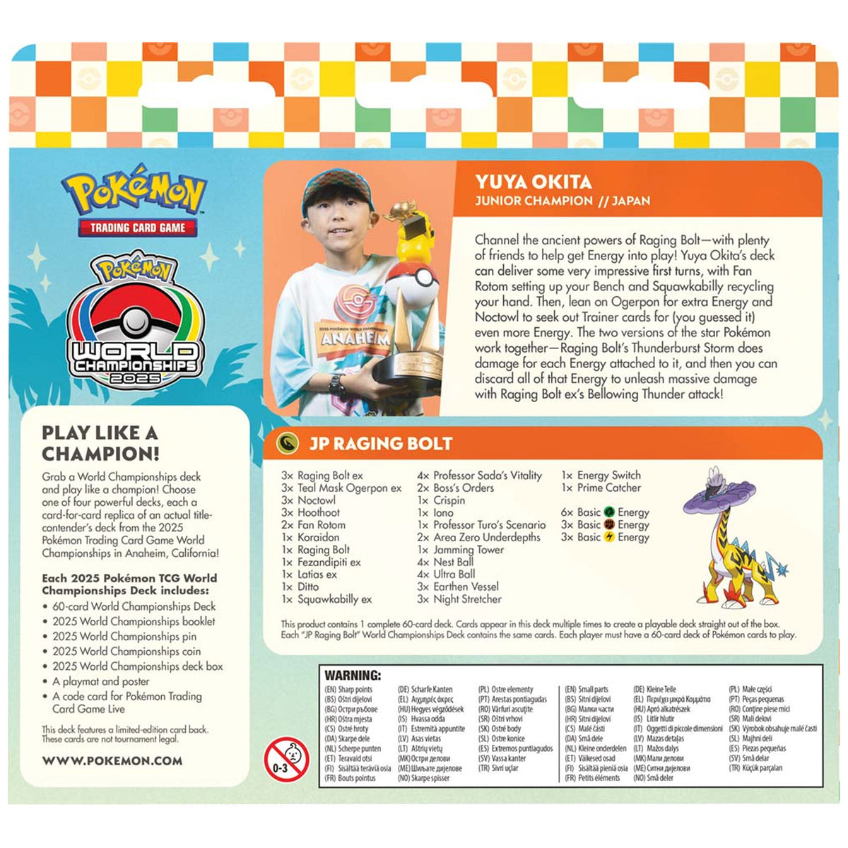 2025 Pokemon TCG World Championships Deck - Yuya Deck