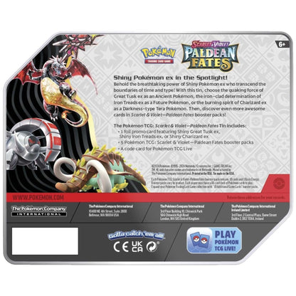 Pokemon TCG Paldean Fates Tin - Charizard ex