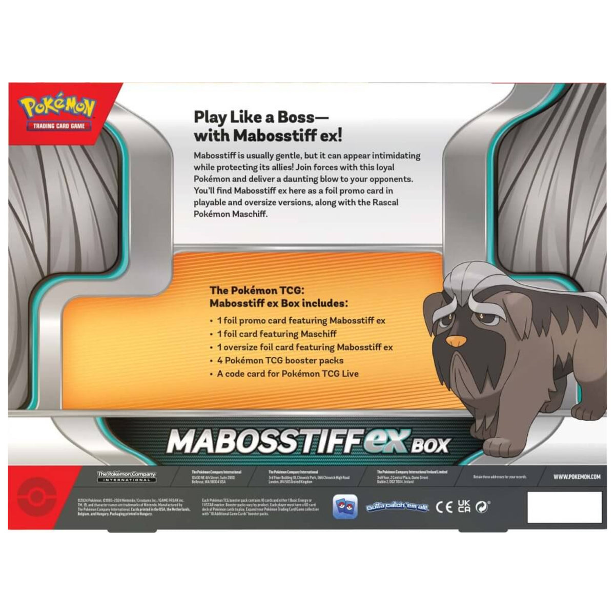 Pokemon TCG - Mabossiff ex Box
