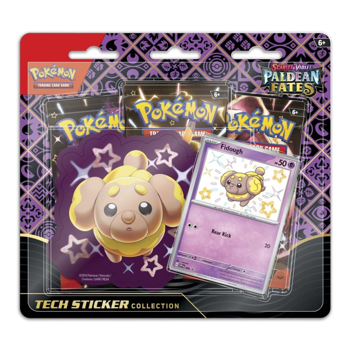 Pokemon TCG Scarlet & Violet Paldean Fates - Tech Sticker Collection - Shiny Fidough
