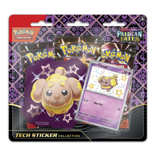 Pokemon TCG Scarlet & Violet Paldean Fates - Tech Sticker Collection - Shiny Fidough