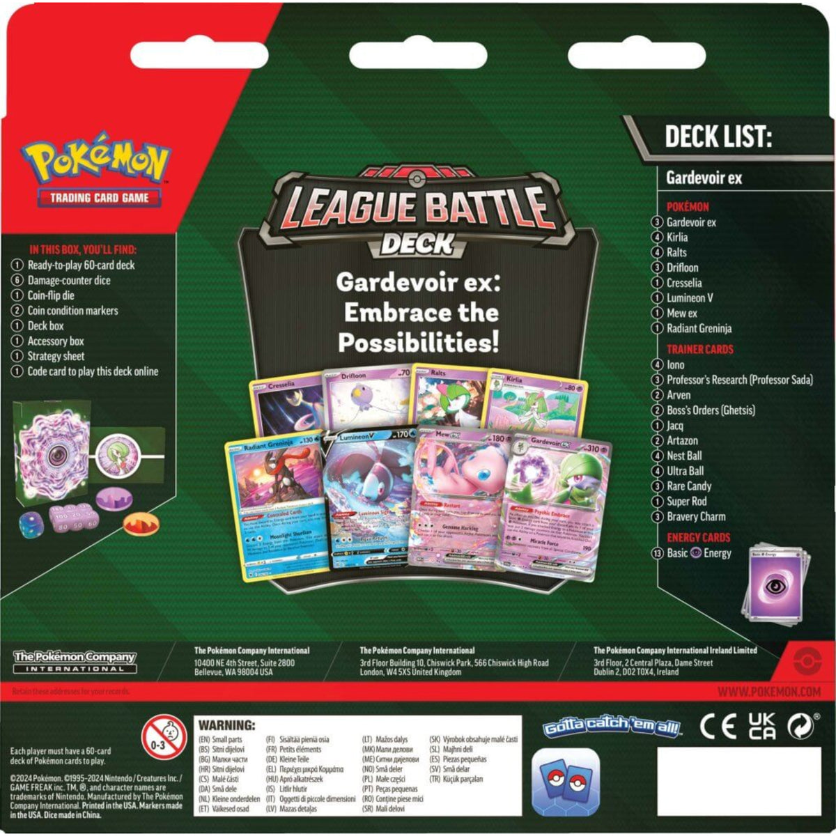 Pokemon TCG - League Battle Deck Gardevoir ex