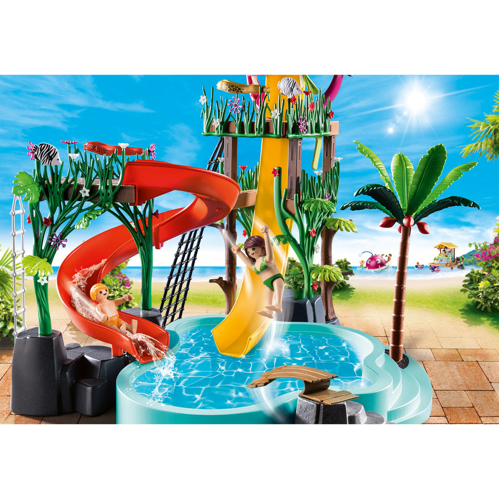 Playmobil Water Park with Slides Animal Kingdoms Toy Store